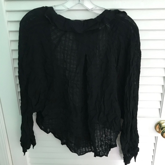 Urban Outfitters BDG Black Tie Front Swim Cover Up - Picture 2 of 2